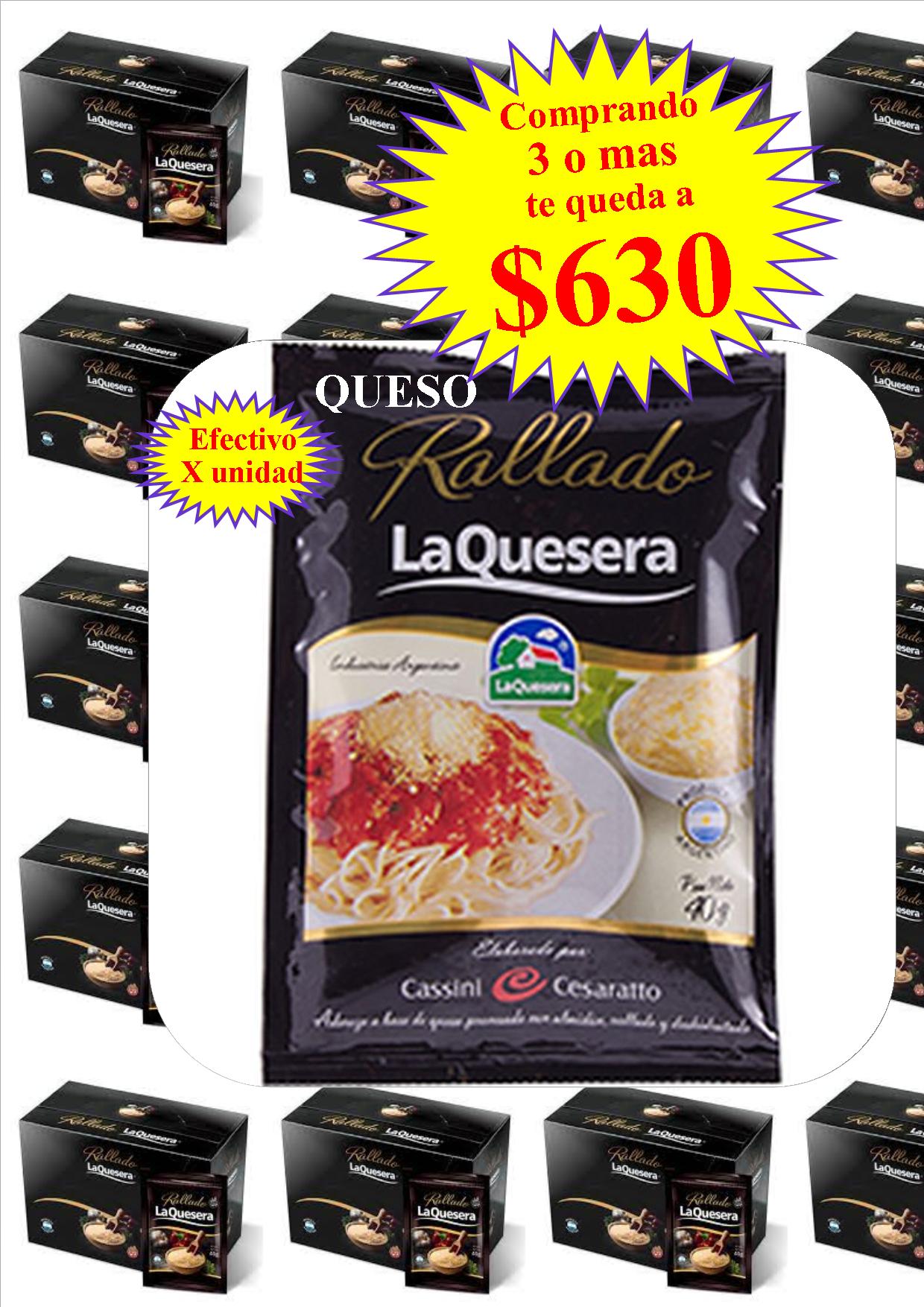 QUESO RALLADO LA QUESERA 40 GRS